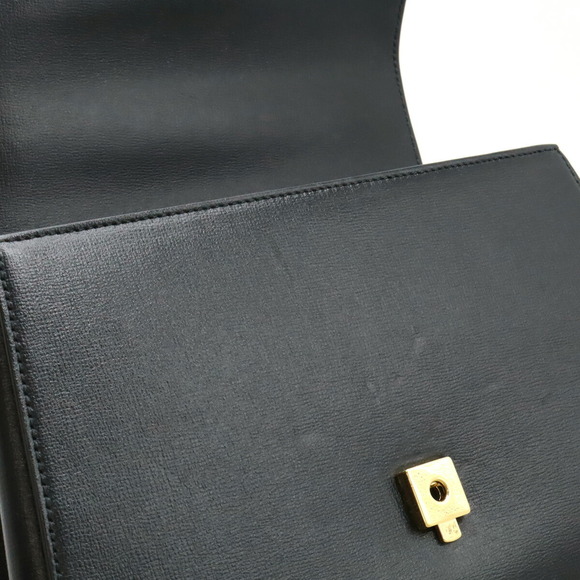 Gucci Horsebit Top Handle Bag Shoulder Bag Black Leather - Picture 7 of 10